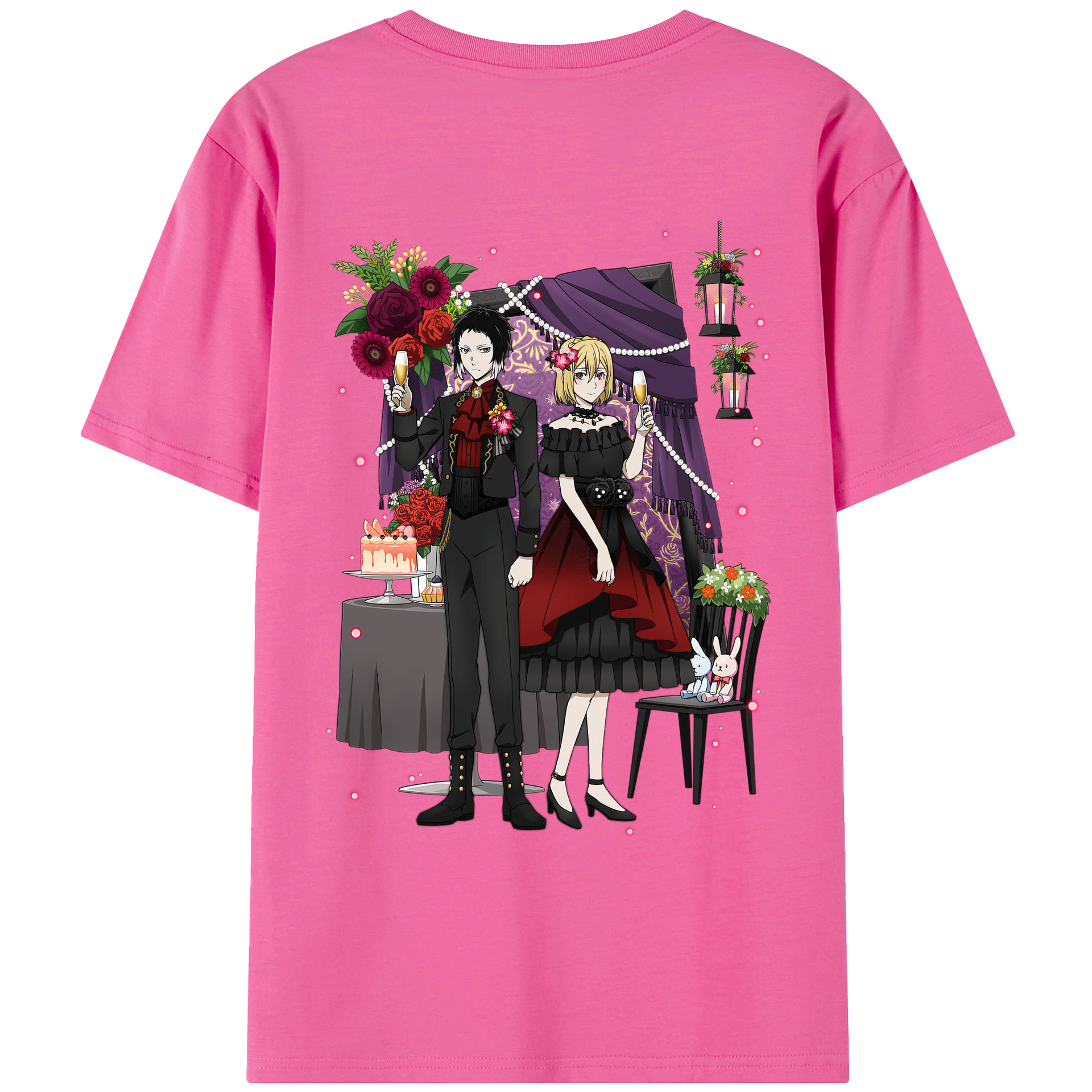 （画像用） 文豪ストレイドッグス Bungo Stray Dogs レディース半袖Tシャツ(バックプリント)